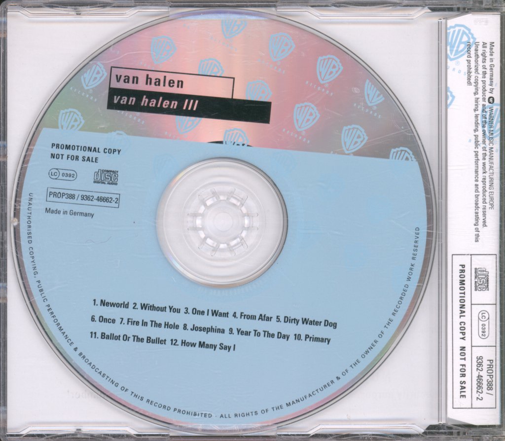 Van Halen - Van Halen III - Cd