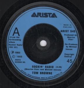 Tom Browne - Rockin' Radio - 7 Inch