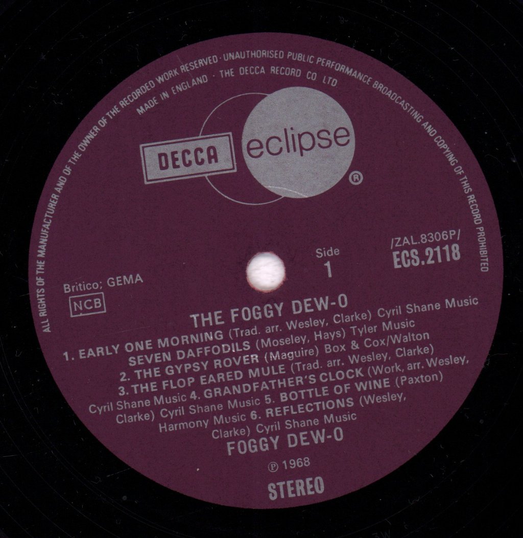 Foggy Dew-O - Foggy Dew-O - Lp