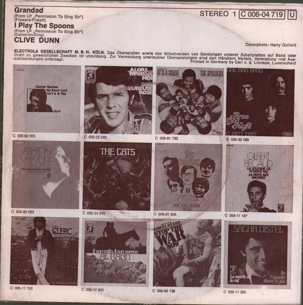 Clive Dunn - Grandad - 7 Inch