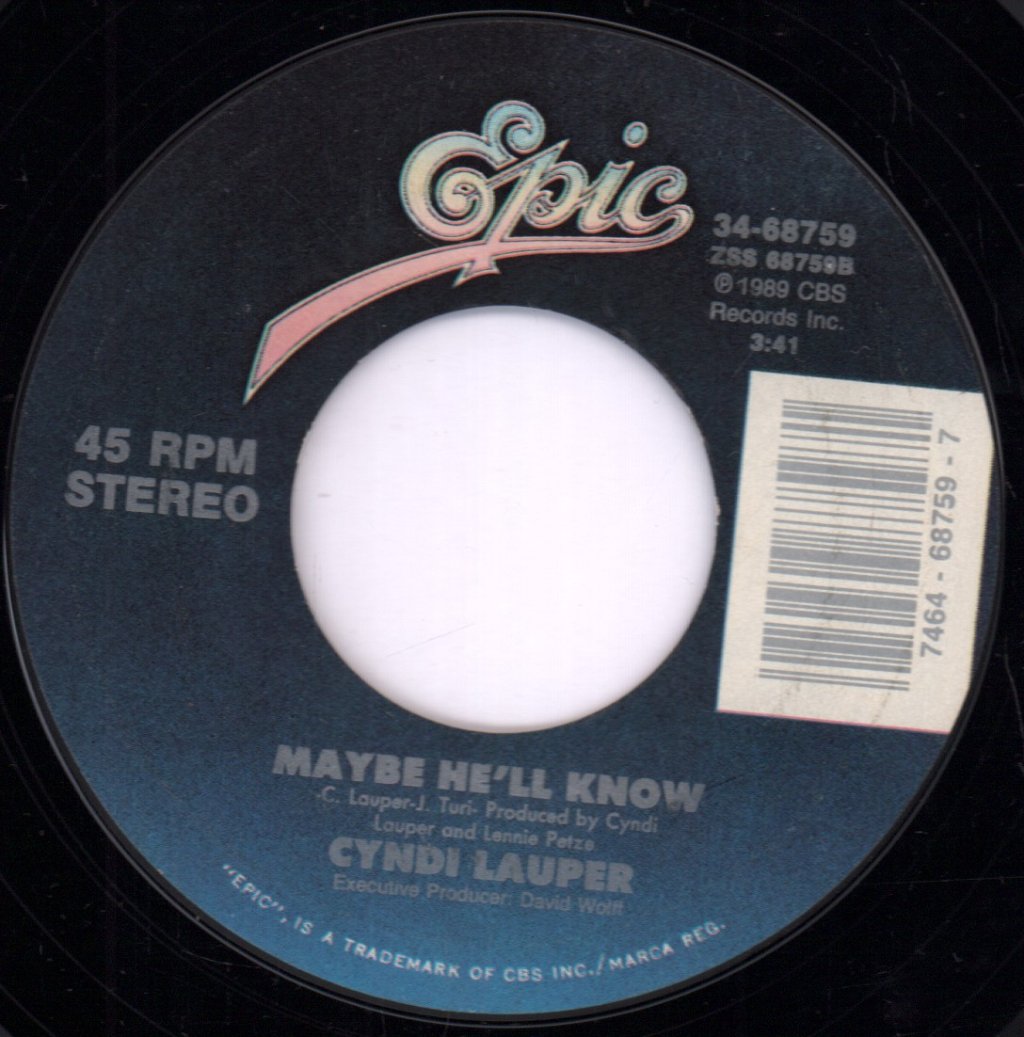 Cyndi Lauper - I Drove All Night - 7 Inch
