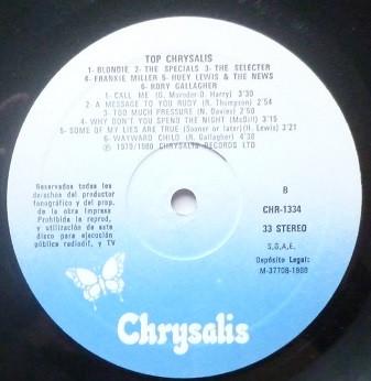 Various Artists - Top Chrysalis - Lp