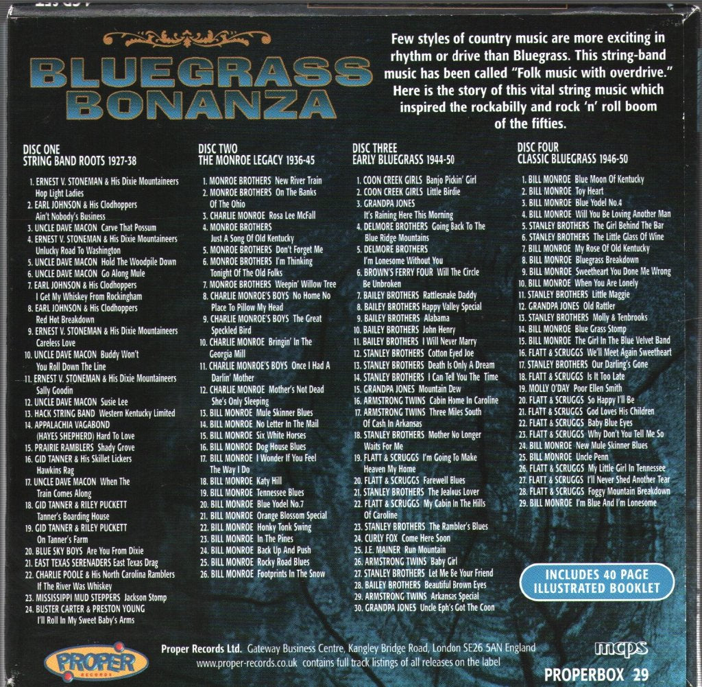 Various Artists - Bluegrass Bonanza - Cd Set