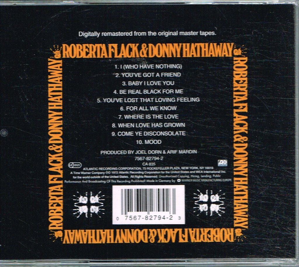 Roberta Flack And Donny Hathaway - Roberta Flack And Donny Hathaway - Cd
