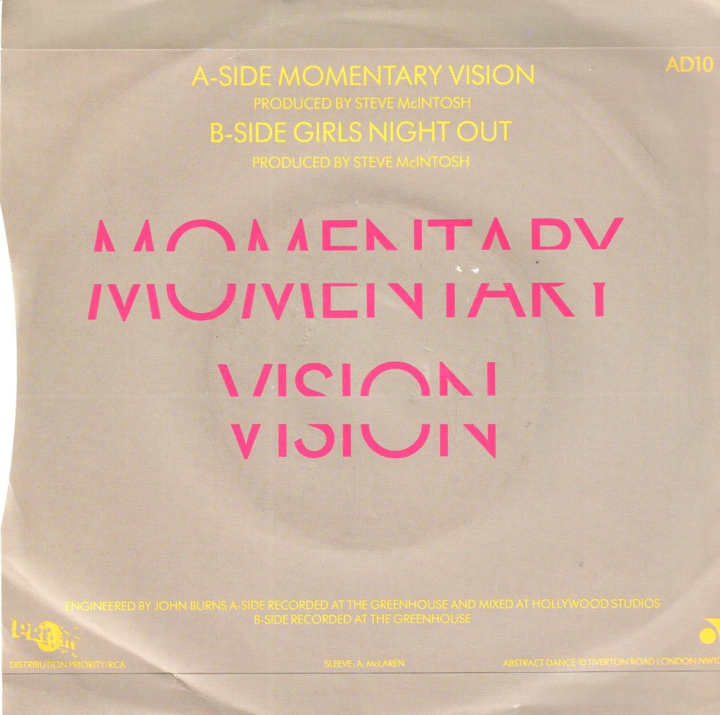 Cool Notes - Momentary Vision - 7 Inch