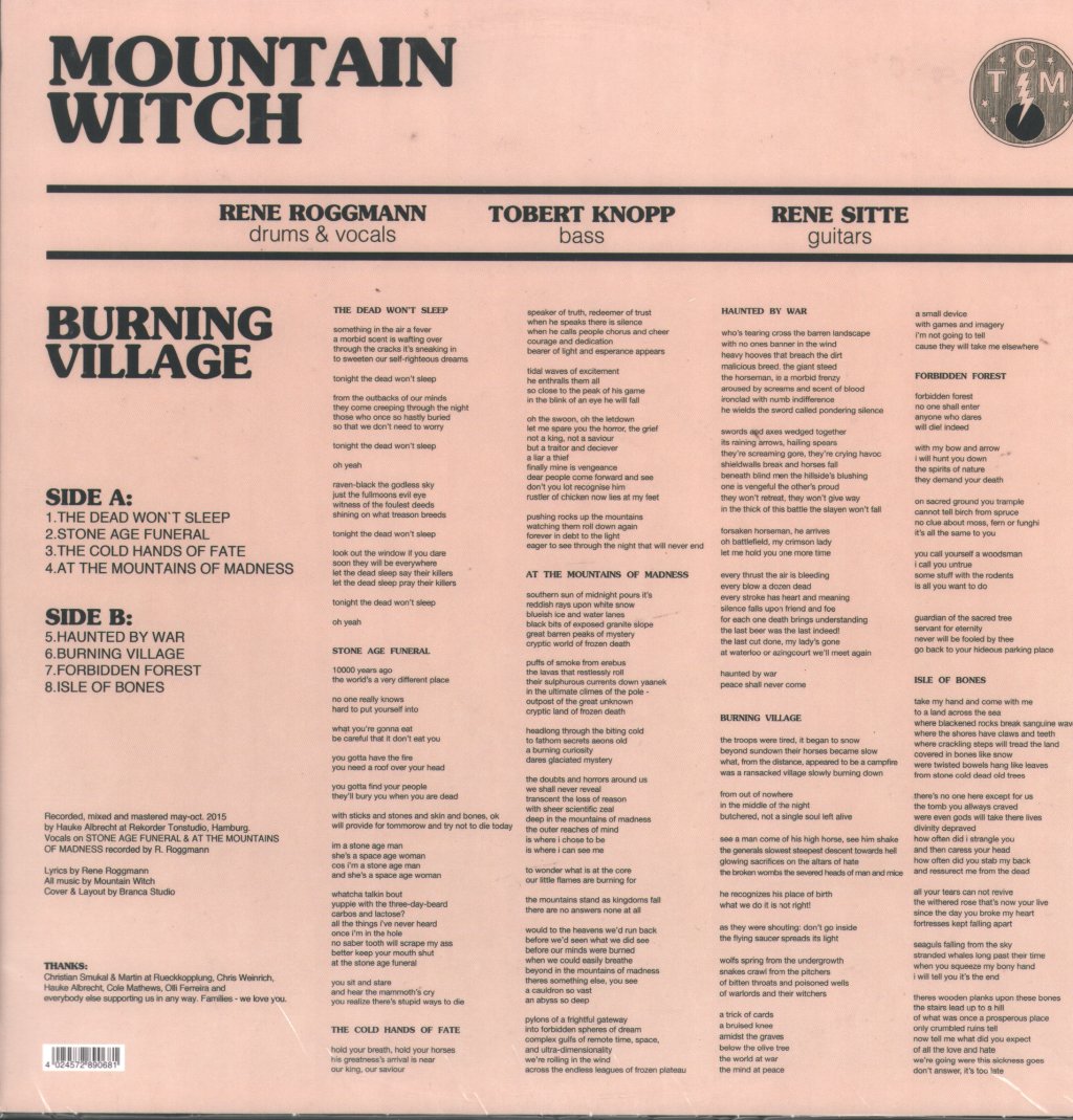 Mountain Witch - Burning Village - Lp
