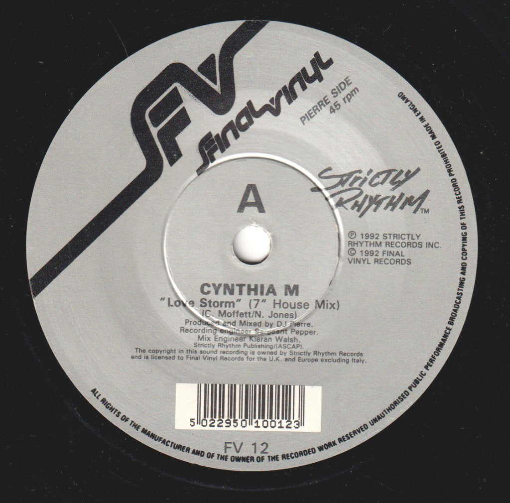 Cynthia M - Love Storm - 7 Inch