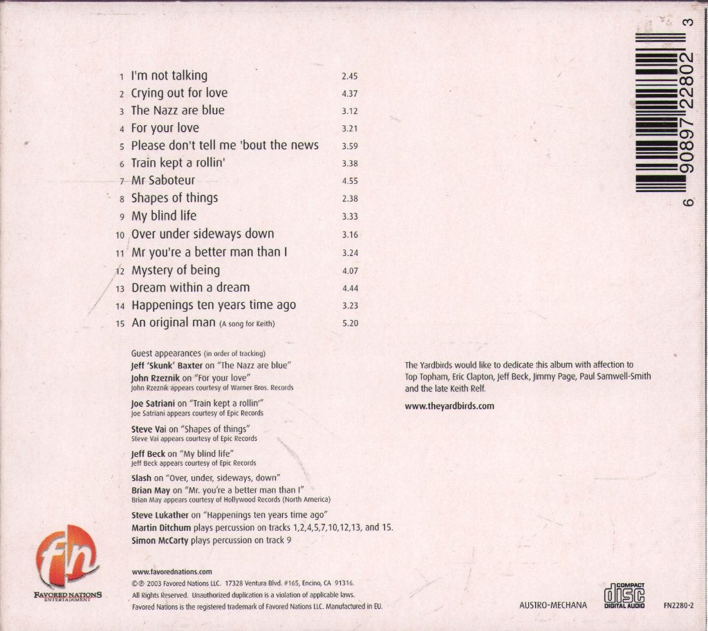 Yardbirds - Birdland - Cd