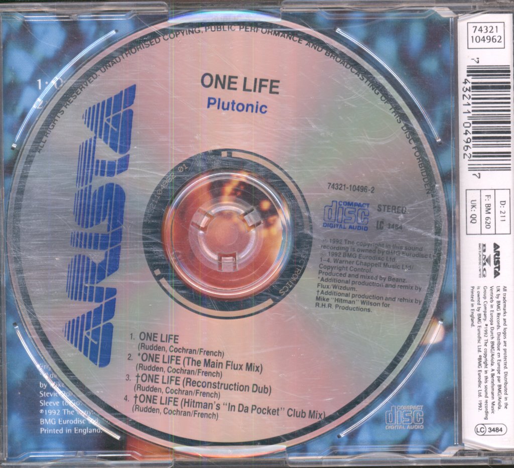 Plutonic - One Life - Cd