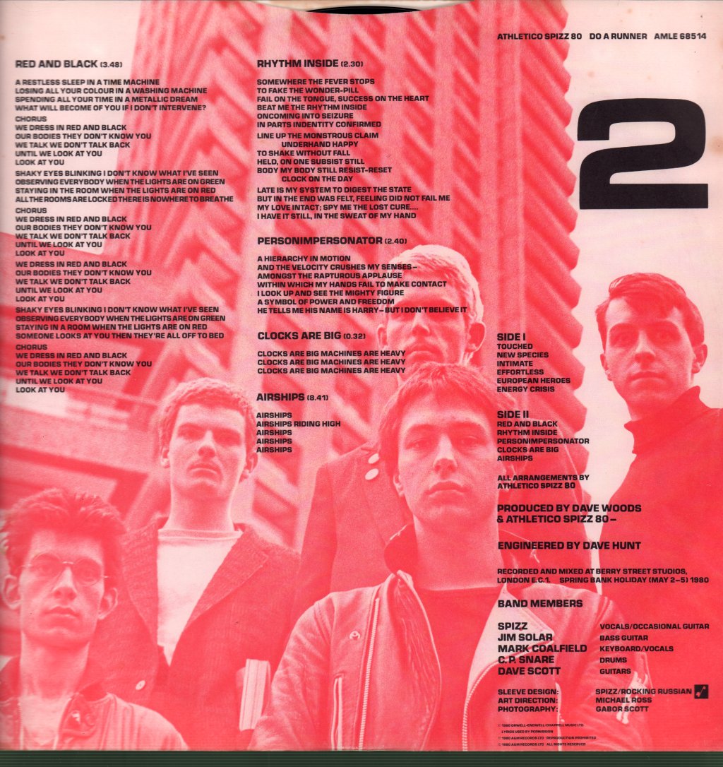 Athletico Spizz 80 - Do A Runner - Lp