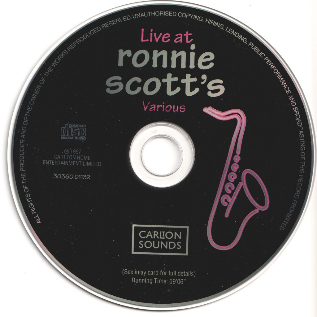 Various Artists - live at ronnie scott's jazz nightly - Cd
