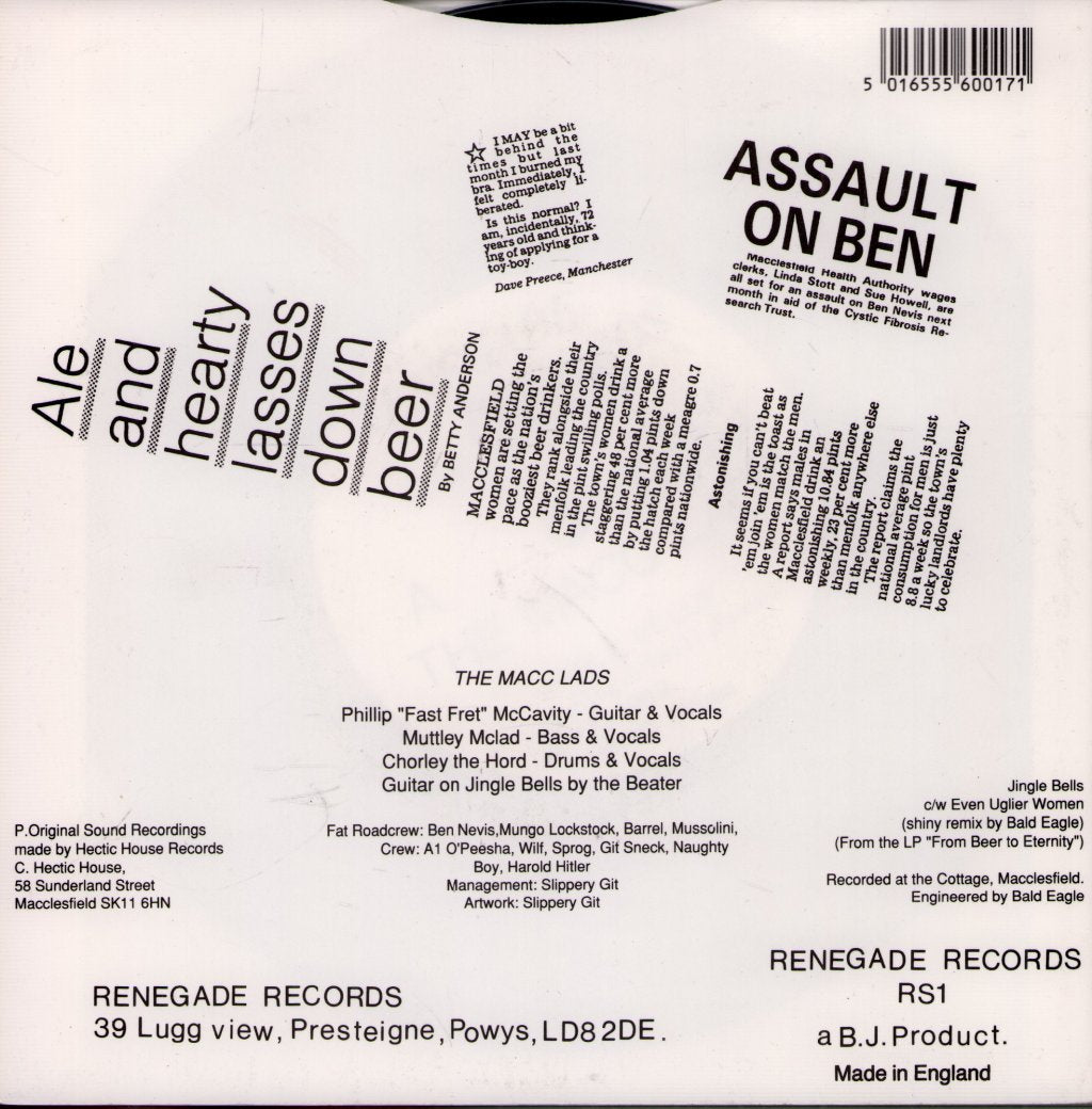 Macc Lads - Jingle Bells - 7 Inch