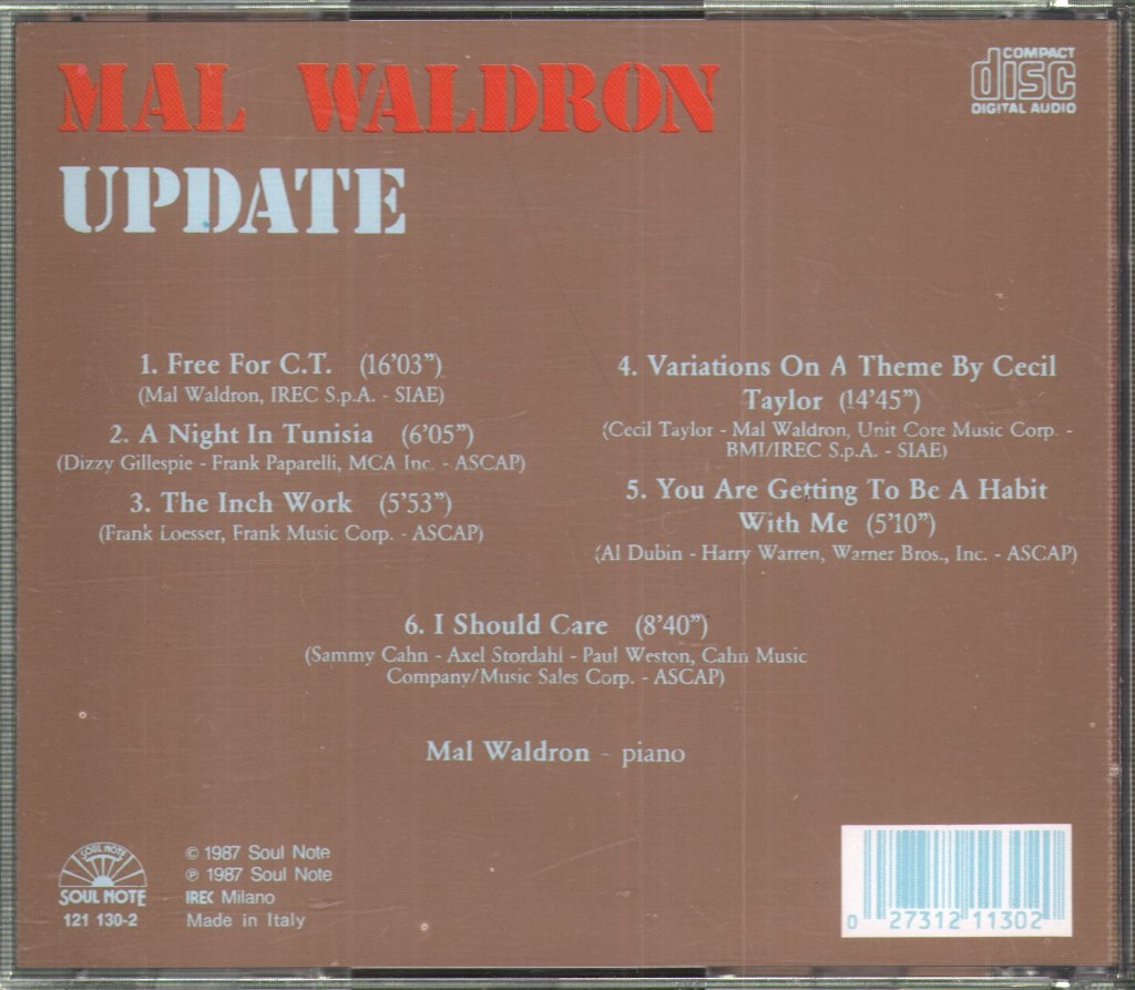 Mal Waldron - Update - Cd