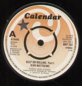 Jean Matthews - Keep On Rolling - 7 Inch