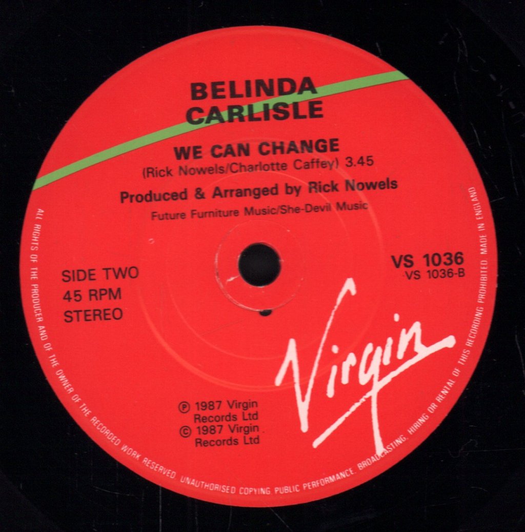 Belinda Carlisle - Heaven Is A Place On Earth - 7 Inch