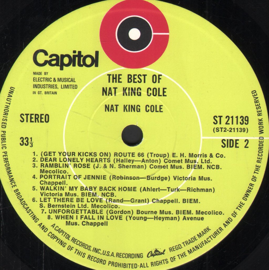 Nat King Cole - Best Of Nat King Cole - Lp