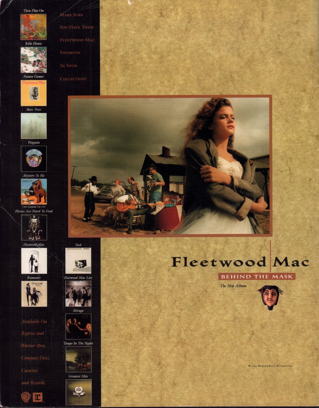 Fleetwood Mac - Behind The Mask world tour 1990 - Tour Programme