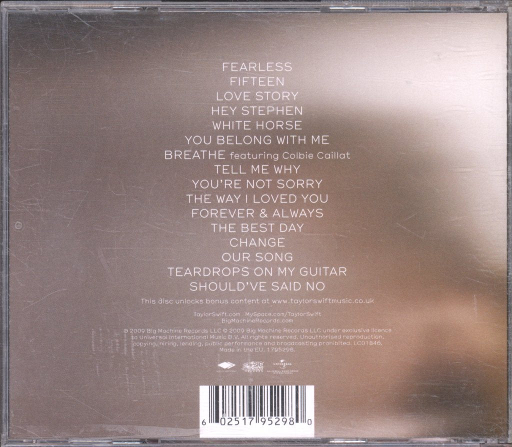 Taylor Swift - Fearless - Cd