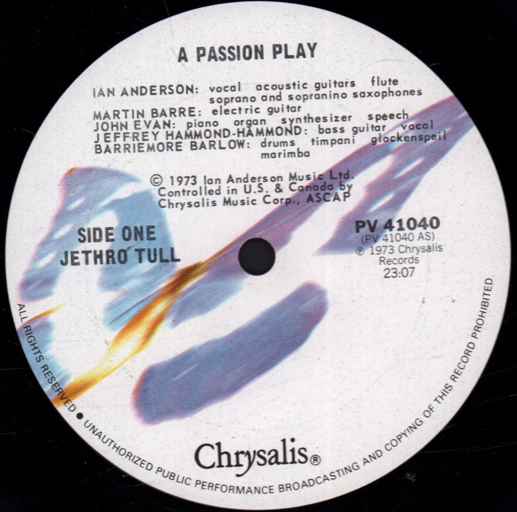 Jethro Tull - A Passion Play - Lp