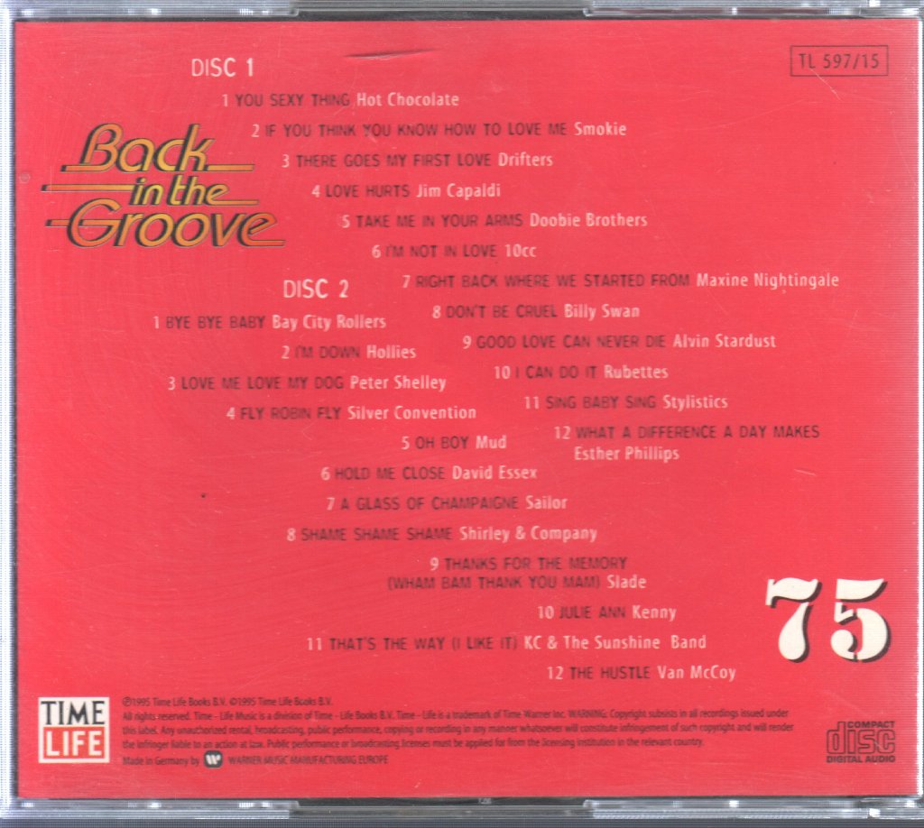 Various Artists - 70's - Back In The Groove 75 - Double Cd