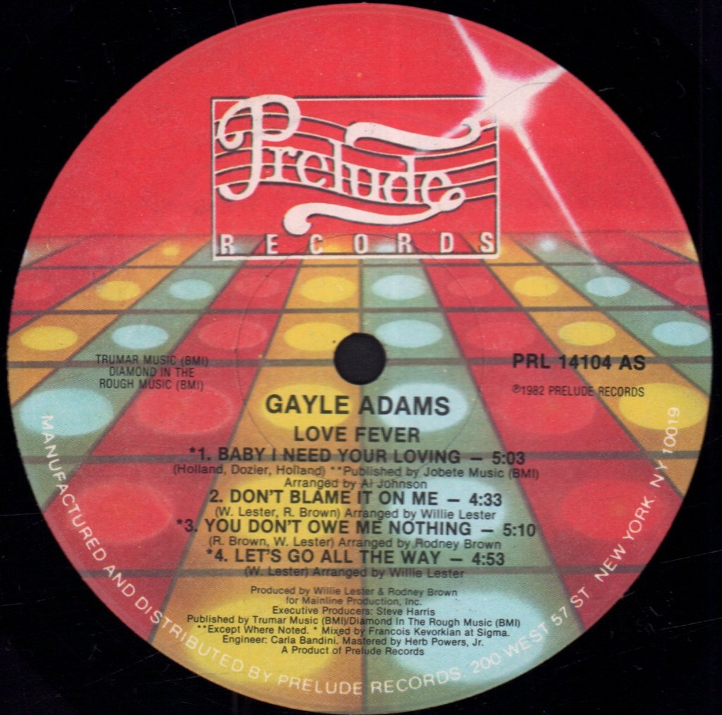 Gayle Adams - Love Fever - Lp