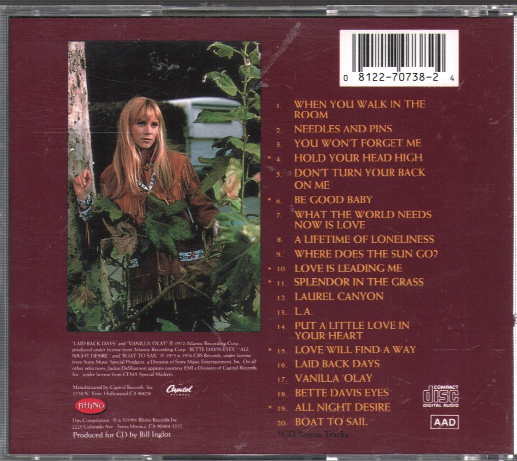 Jackie DeShannon - Best Of Jackie DeShannon - Cd
