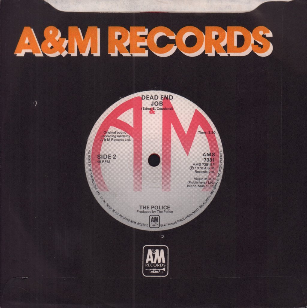 Police - Can't Stand Losing You - 7 Inch