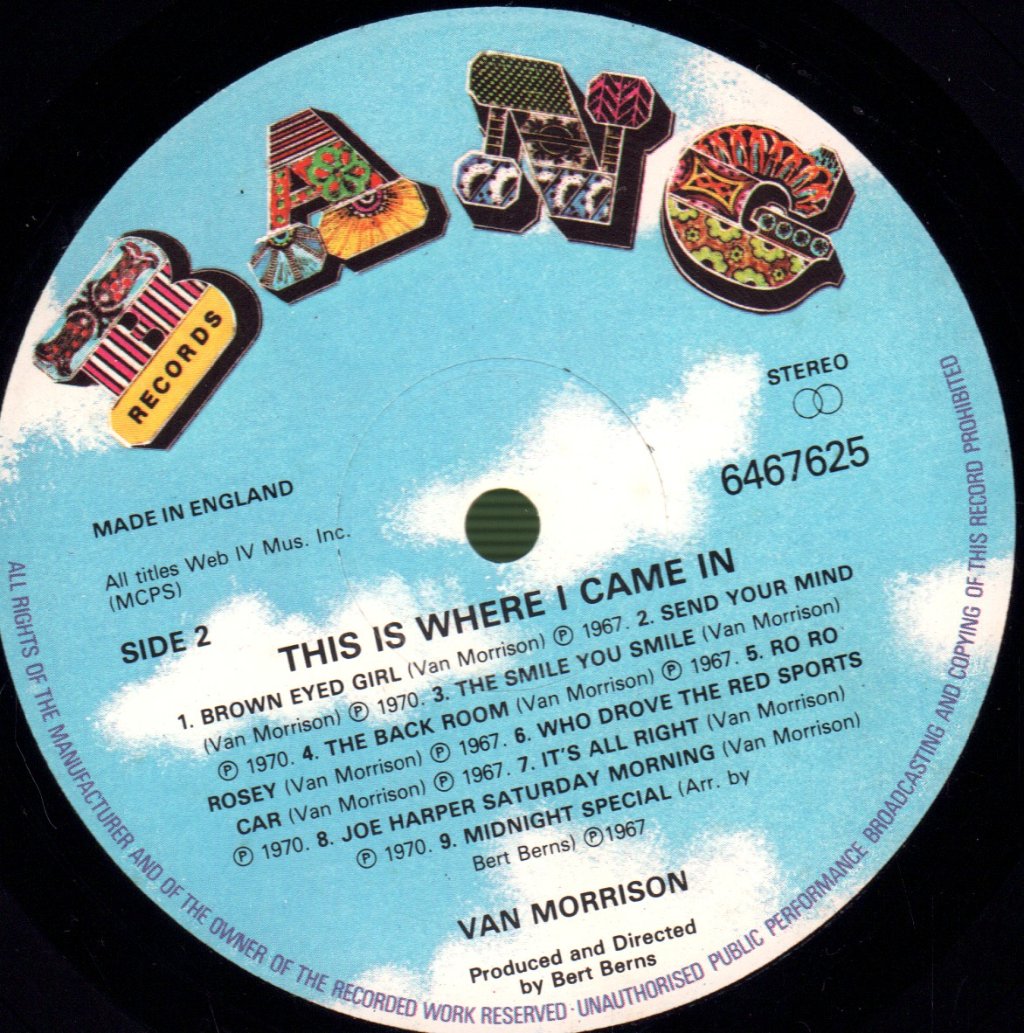 Van Morrison - This Is Where I Came In - Lp