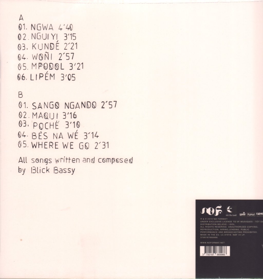 Blick Bassy - 1958 - Lp