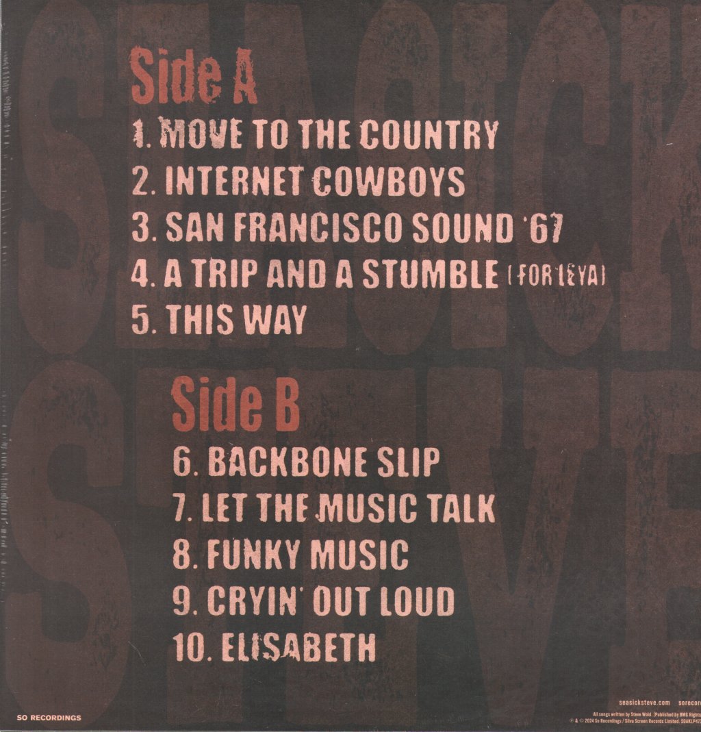 Seasick Steve - A Trip, A Stumble, A Fall Down On Your Knees - Lp