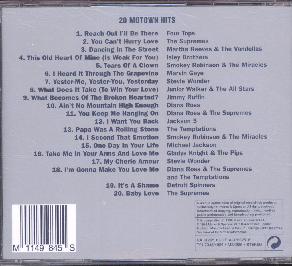 Various Artists - Motown Memories - Cd