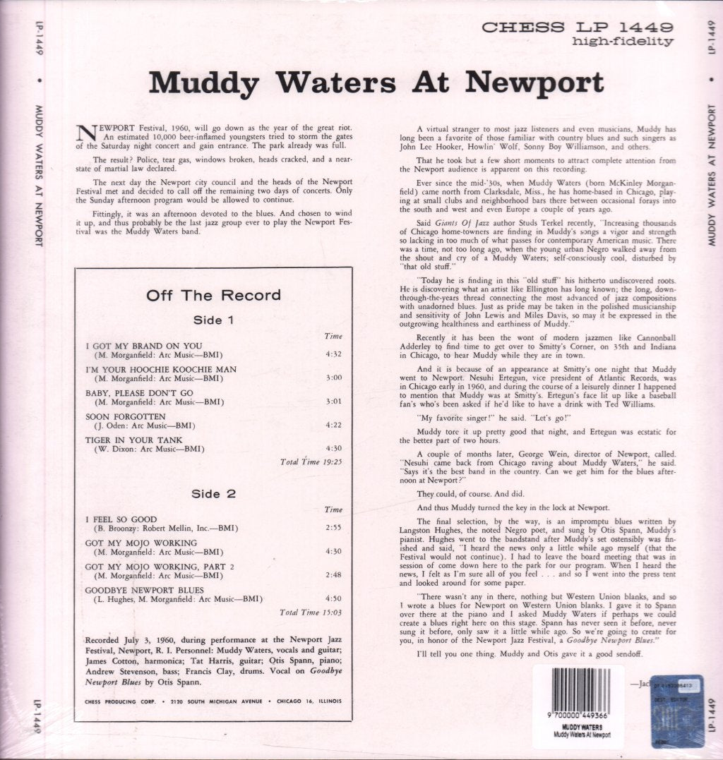 Muddy Waters - Muddy Waters At Newport - Lp