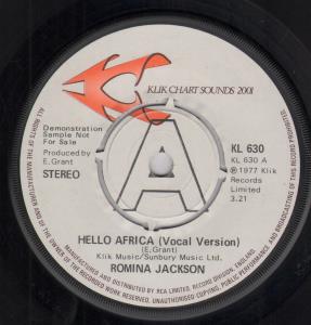 Romina Jackson - Hello Africa - 7 Inch