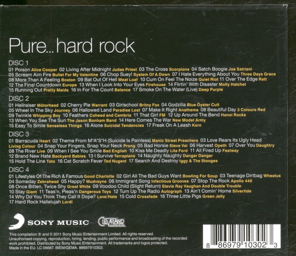 Various Artists - Pure... Hard Rock - Cd Set