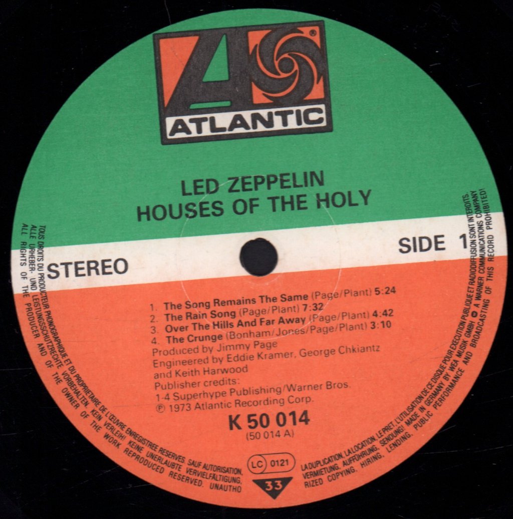 Led Zeppelin - Houses Of The Holy - Lp