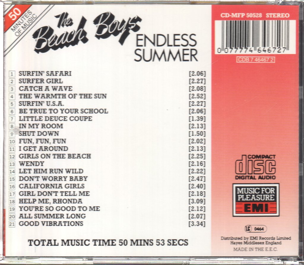 Beach Boys - Endless Summer - Cd