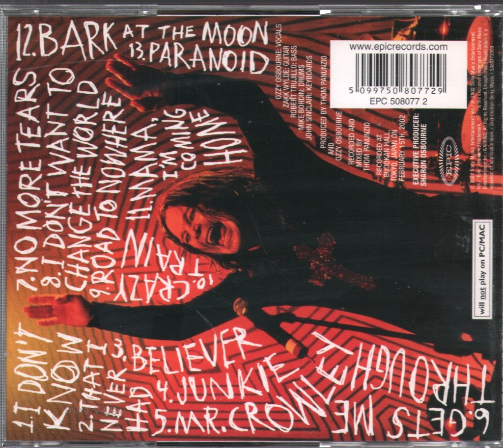 Ozzy Osbourne - Live At Budokan - Cd