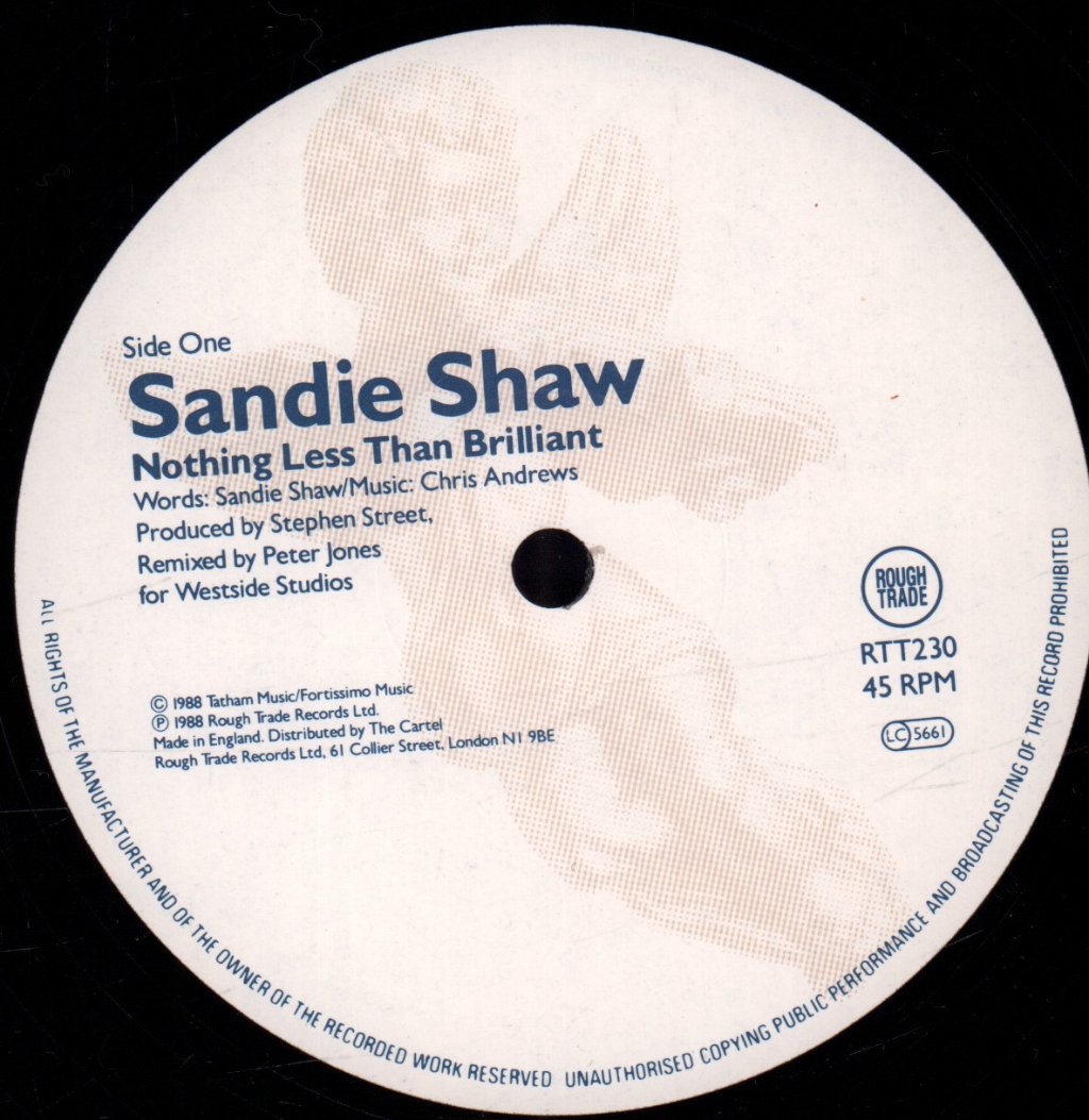 Sandie Shaw - Nothing Less Than Brilliant - 12 Inch