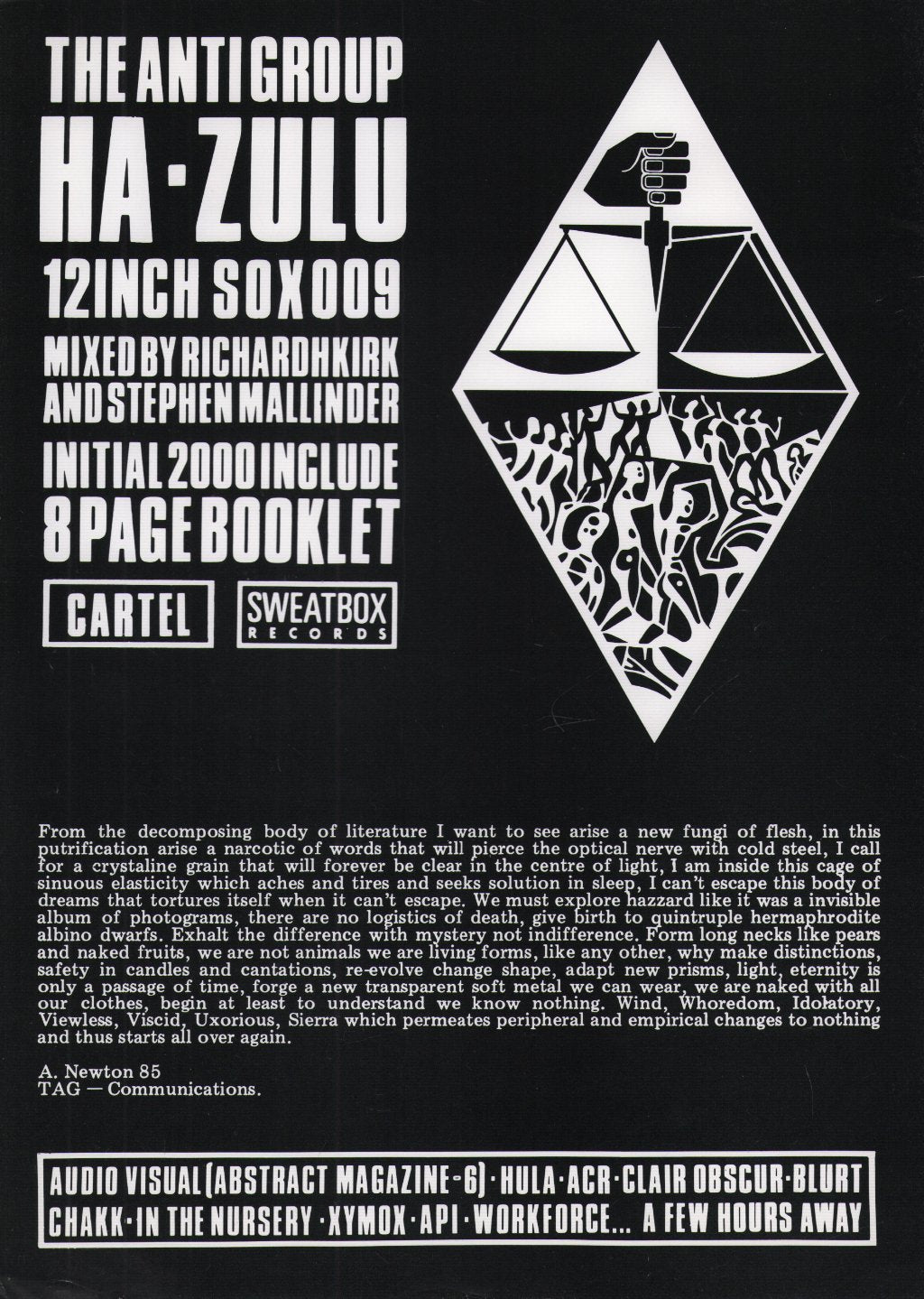 Anti Group - Ha - Zulu - Flyer