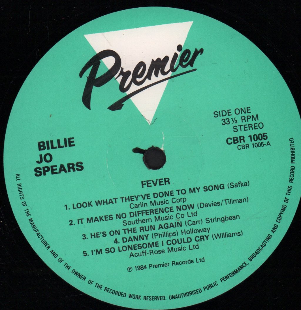 Billie Jo Spears - Fever - Lp
