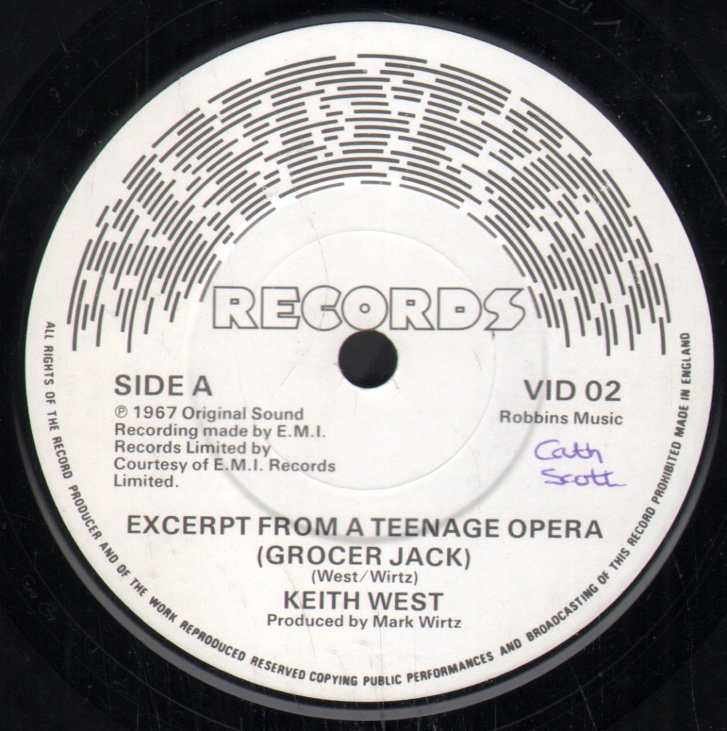 Keith West - Excerpt From A Teenage Opera (Grocer Jack) - 7 Inch