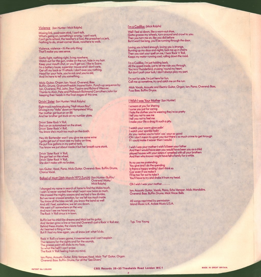 Mott The Hoople - Mott - Lp
