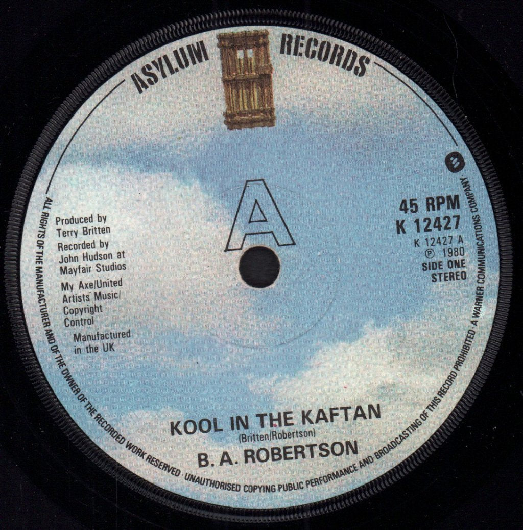 B. A. Robertson - Kool In The Kaftan - 7 Inch