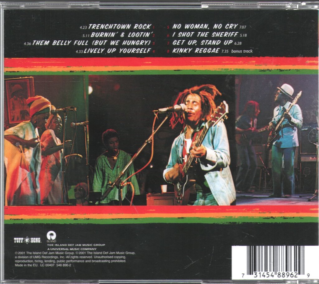 Bob Marley & The Wailers - Live! - Cd