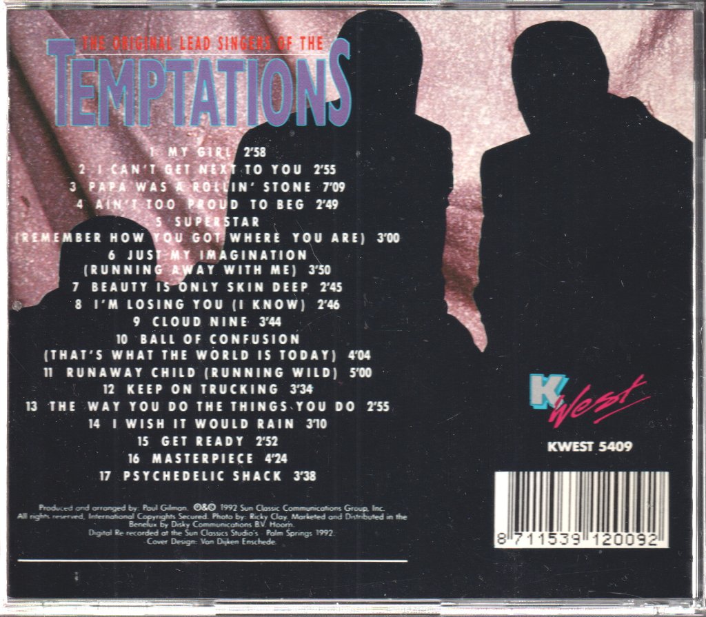 Temptations - Original Lead Singers Of The Temptations - Cd