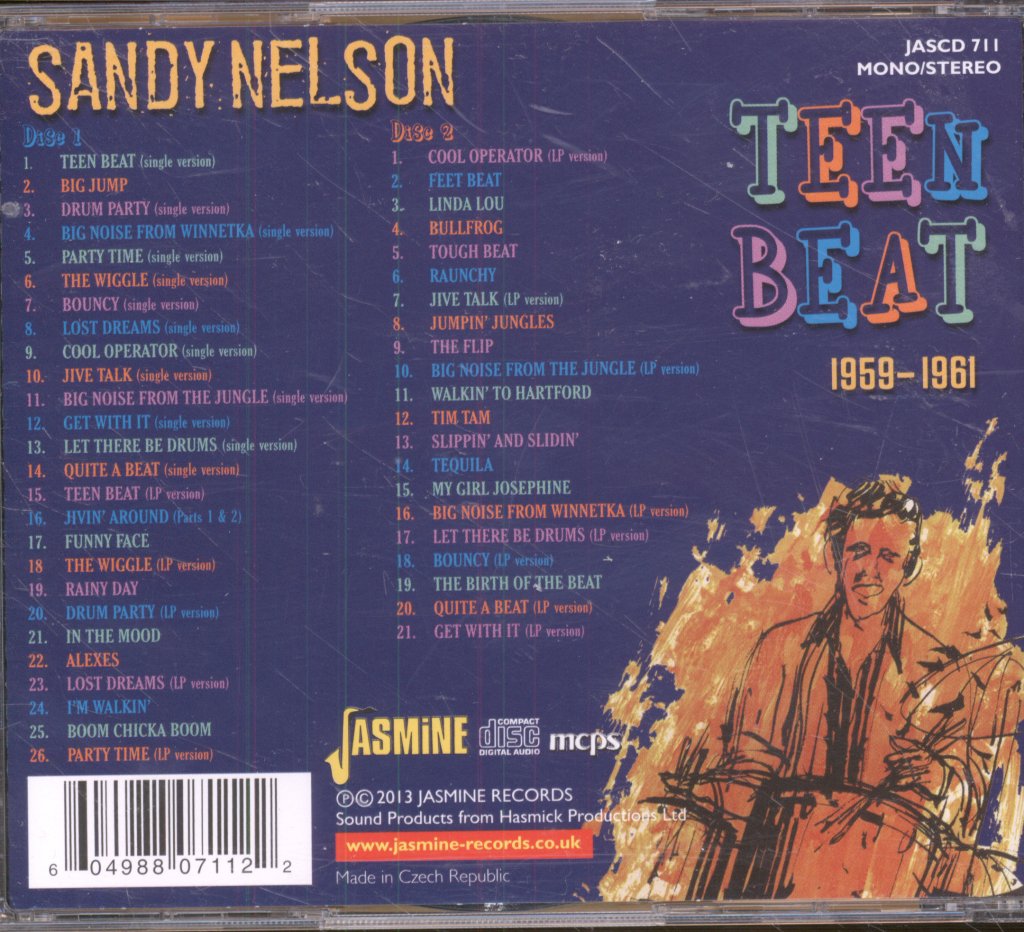 Sandy Nelson - Teen Beat 1959-1961 - Double Cd