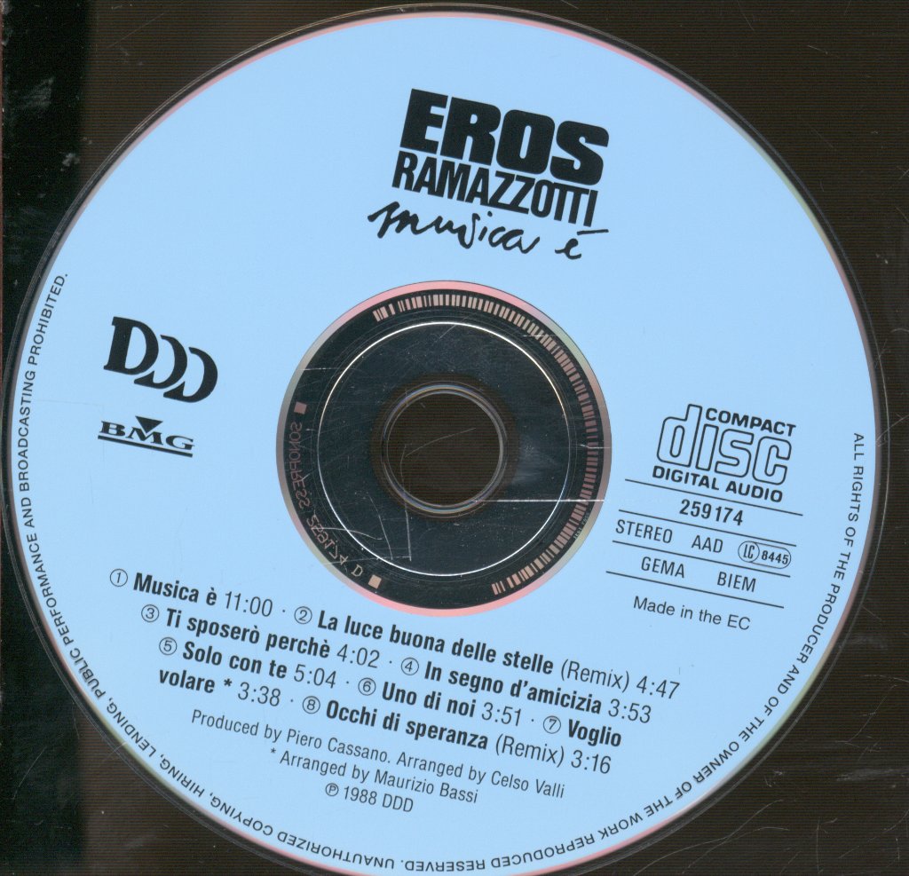 Eros Ramazzotti - Musica È - Cd