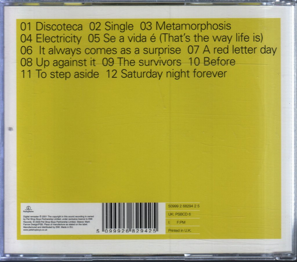 Pet Shop Boys - Bilingual - Cd