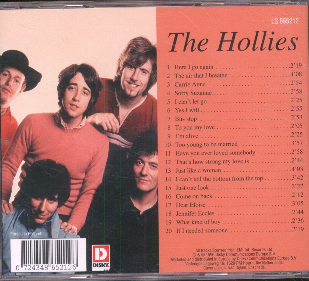 Hollies - 20 Great Love Songs - Cd