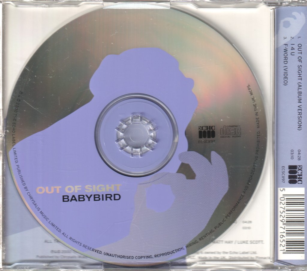 Babybird - Out Of Sight - Cd